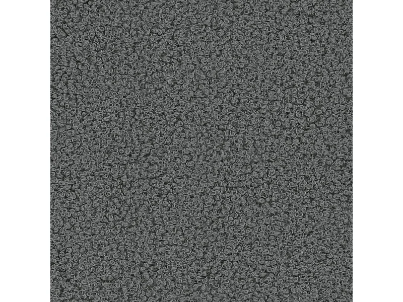 Lit continental FLUVIA, 180x200 cm, Tissu bouclé, Gris