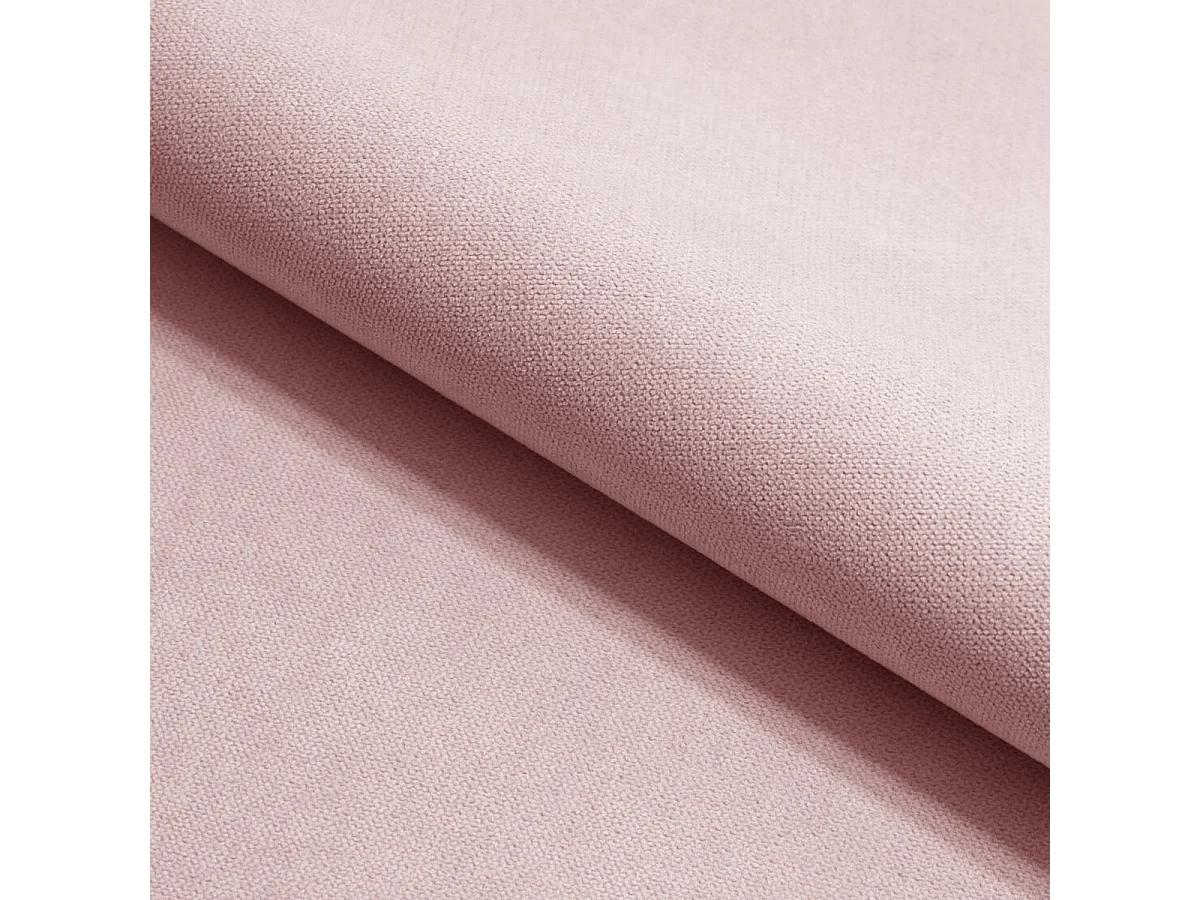 Lit continental AREZI, 140x200 cm, Tissu tressé, Rose