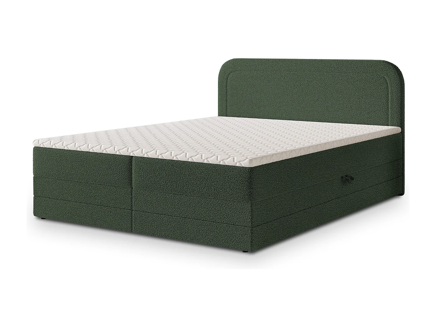 Boxspringbed ARMEL 180x200 cm Set met hoofdbord, bedbodem en matras, Groen