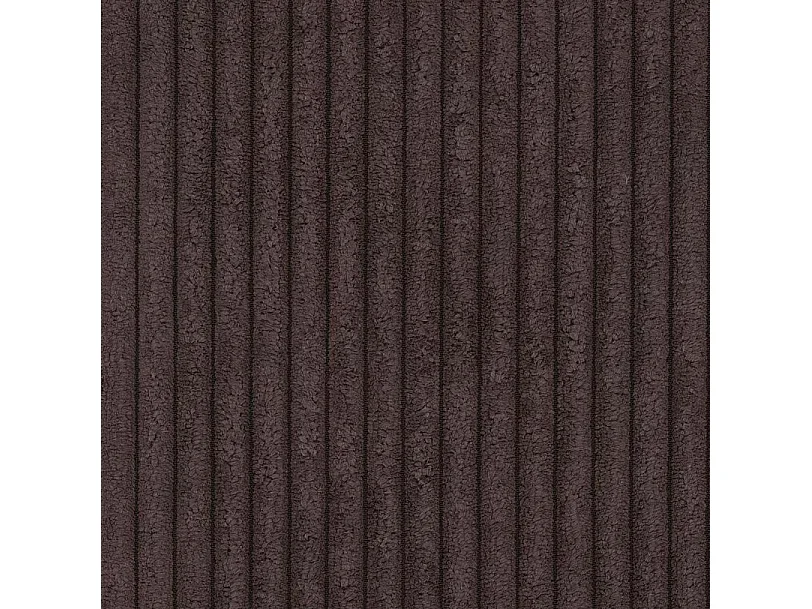 Lit continental ASTOR, 160x200 cm, Tissu en velours côtelé, Marron