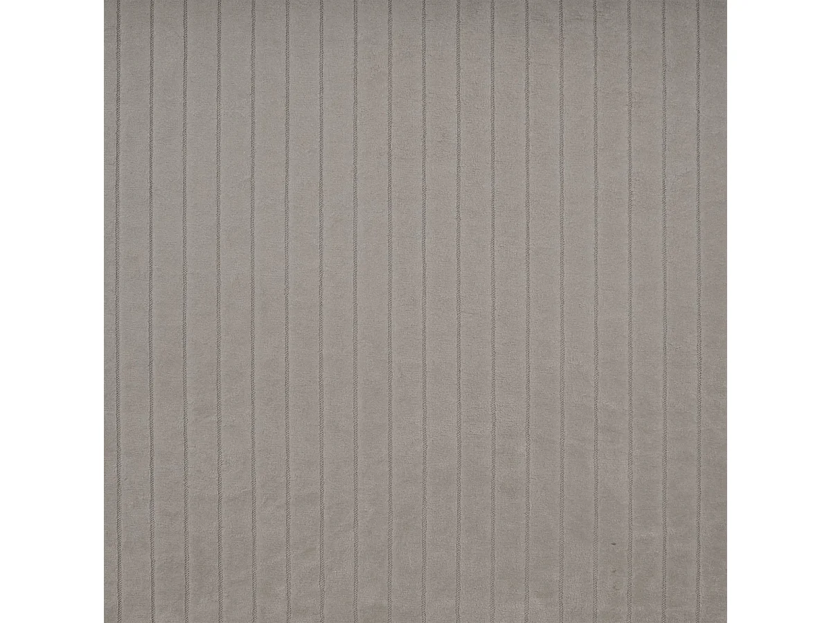 Lit continental NIRA, 140x200 cm, Tissu pelucheux, Couleur crème