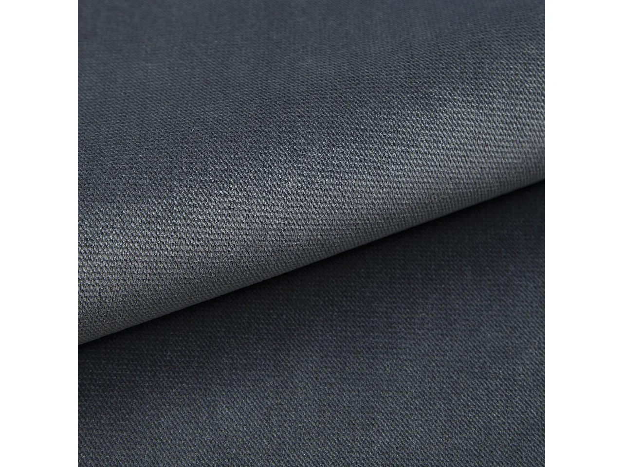 Lit continental GLOS, 160x200 cm, Tissu pelucheux, Gris
