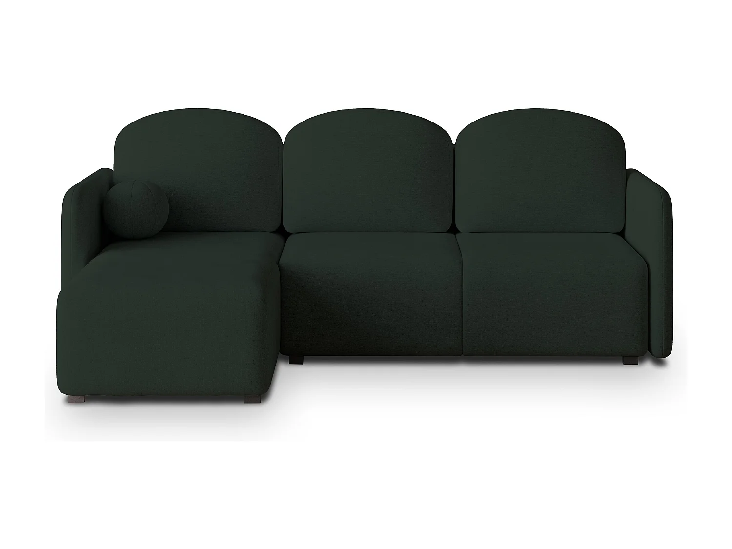Canapé d'angle SUVINO en velours avec fonction couchage Vert