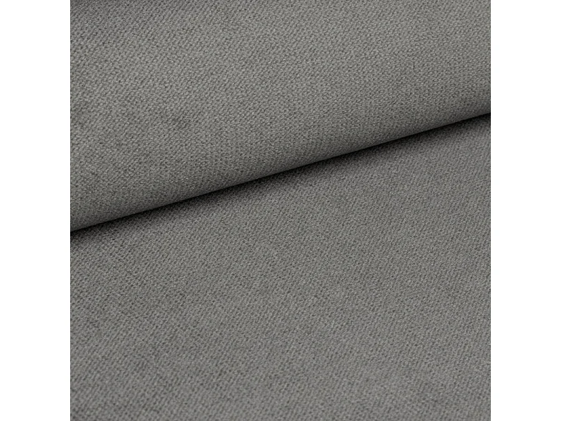 Canapé d'angle OLVERA en velours avec fonction couchage Gris