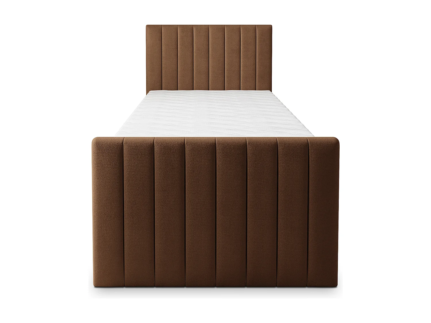 Boxspringbed ARION 80x200 cm Set met hoofdbord, bedbodem en matras, Bruin