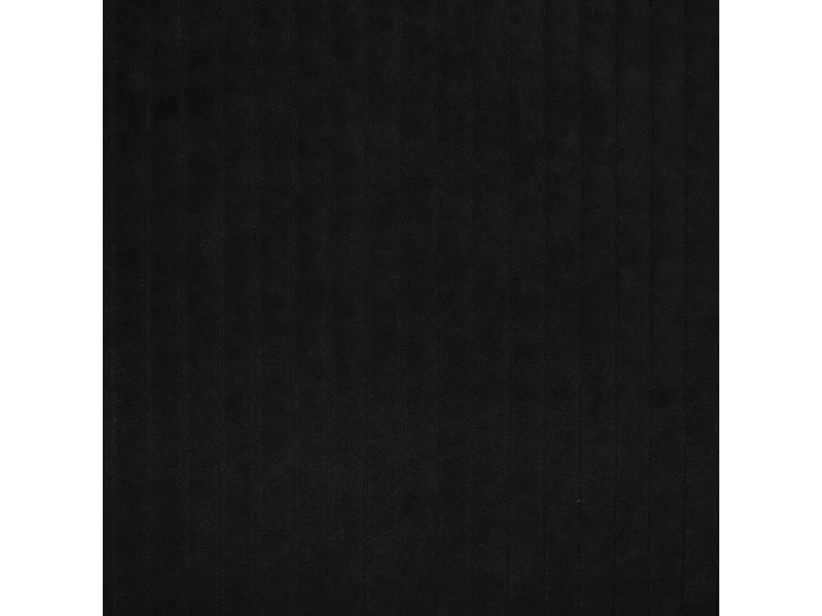 Lit continental NIRA, 140x200 cm, Tissu pelucheux, Noir