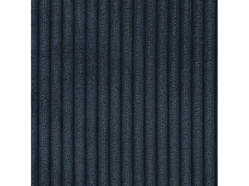 Lit continental VERDON, 180x200 cm, Tissu en velours côtelé, Bleu