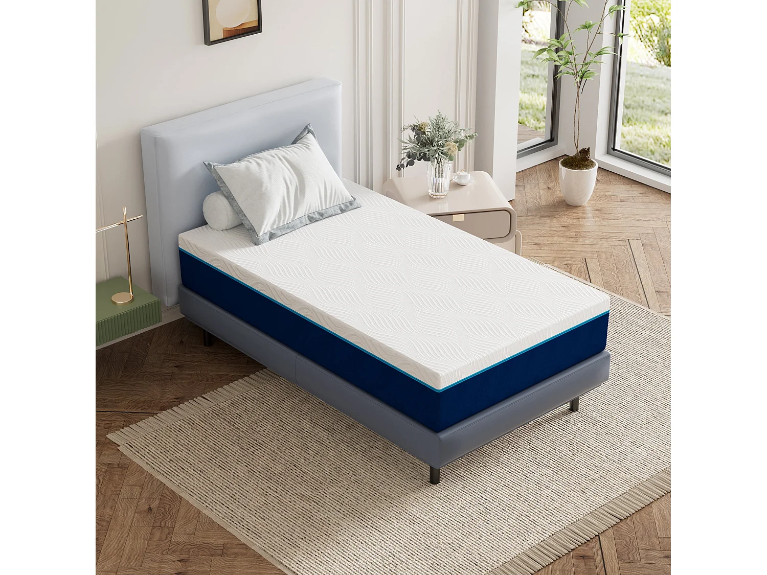 Schuimmatras 90x190 cm, dikte 20 cm
