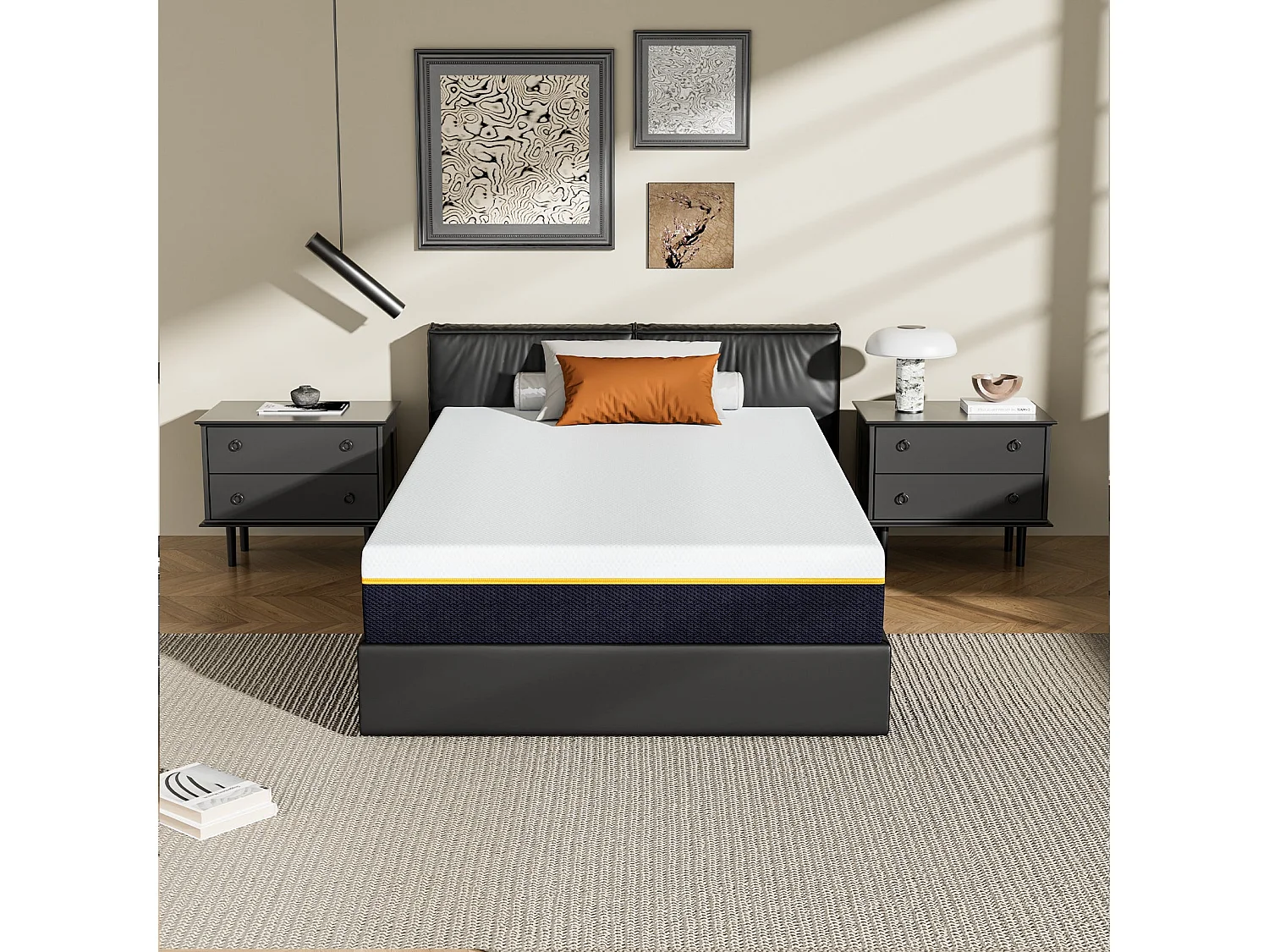 Matelas en mousse à mémoire de forme 80 x 190 cm , épaisseur 17 cm