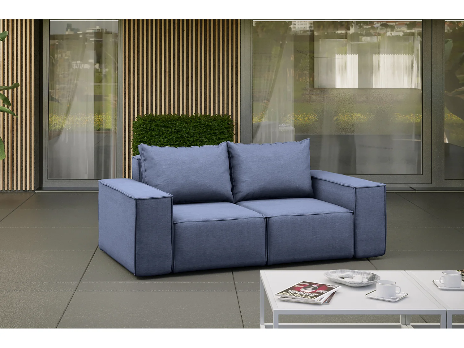 Tuinbank Garden, 2-zits, donkerblauw (06)