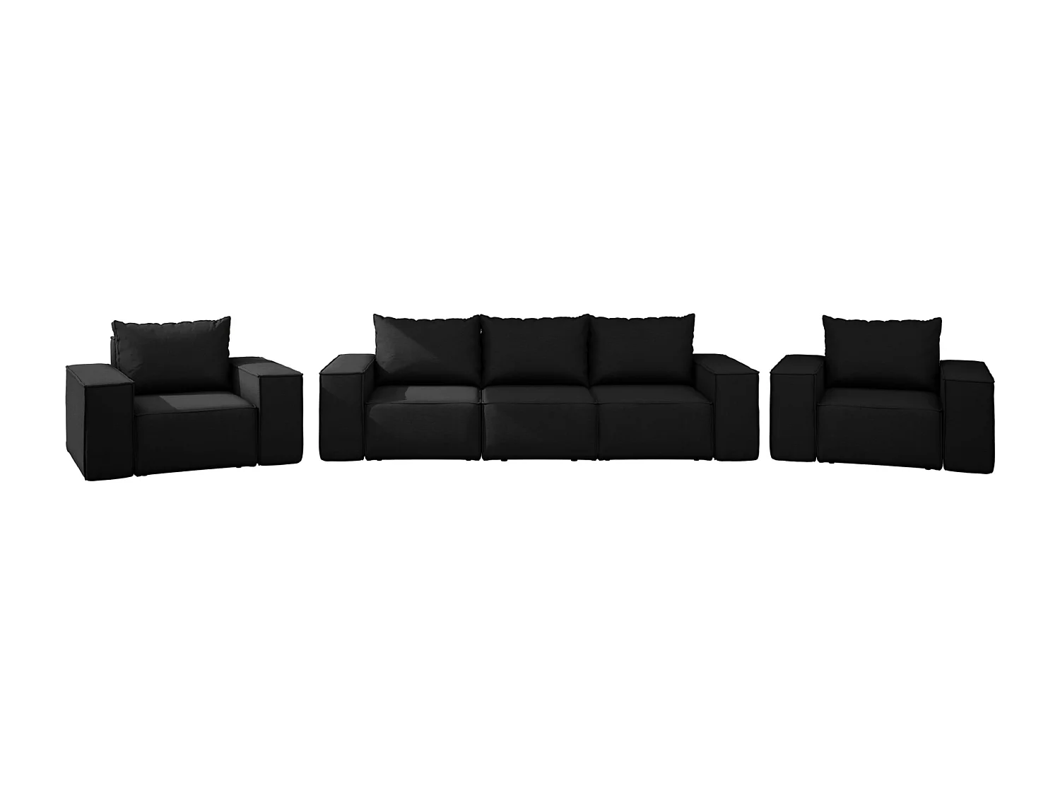 Tuinset Garden, 3+1+1, zwart (01)
