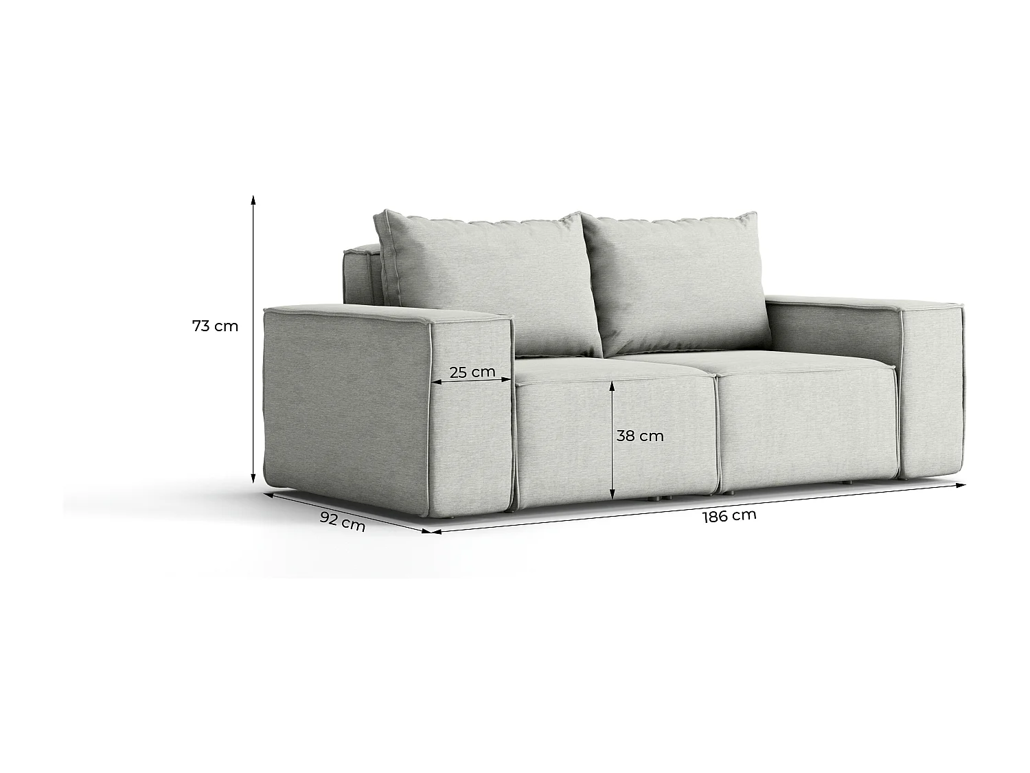 Tuinset Garden, 2+1+1, zwart (01)