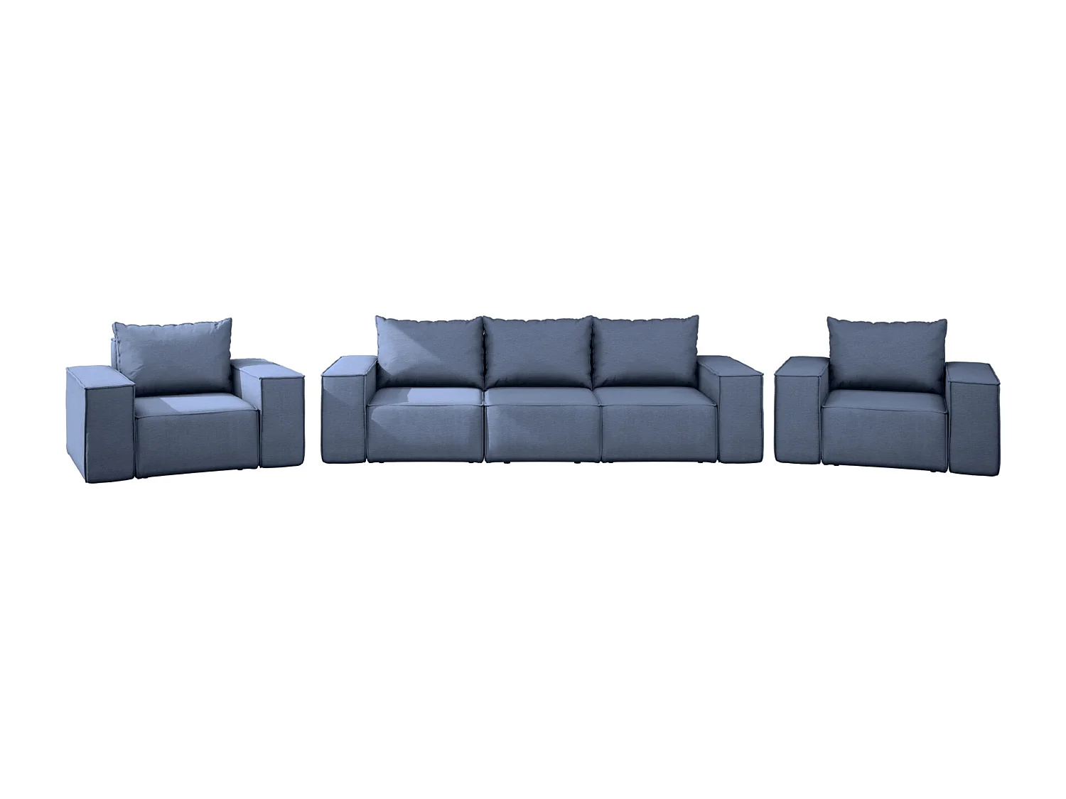 Ensemble de jardin Garden, 3+1+1, bleu foncé (06)