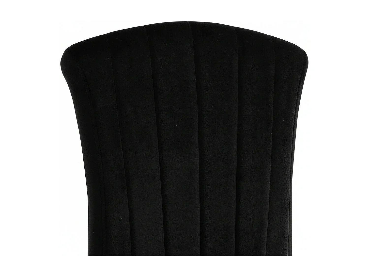 Lot de 6 Chaises baroque LOUIS Chrome Velours Noir