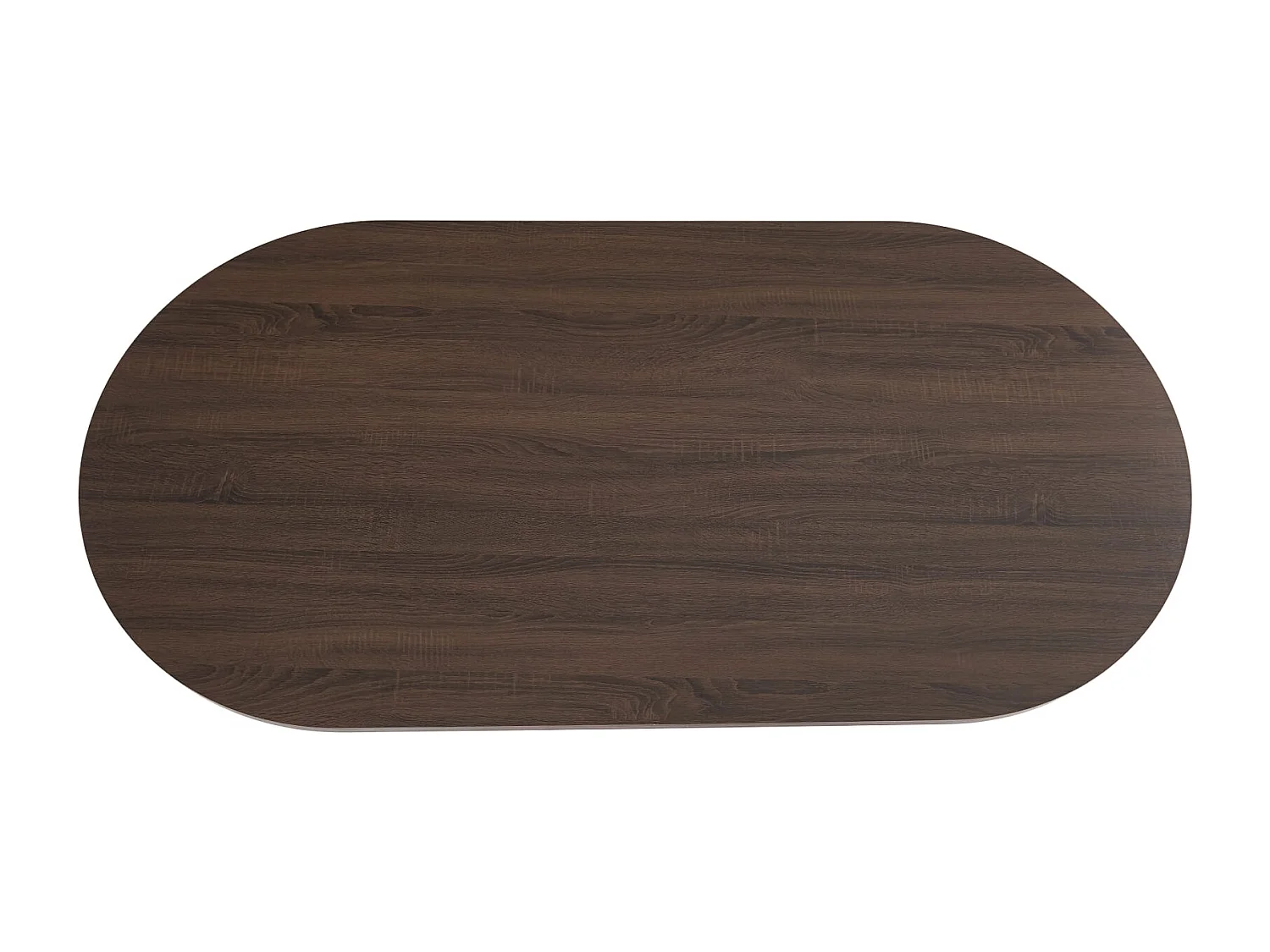 Table à Manger Ovale effet Noyer – 180x90x75 cm - NEW ANNA