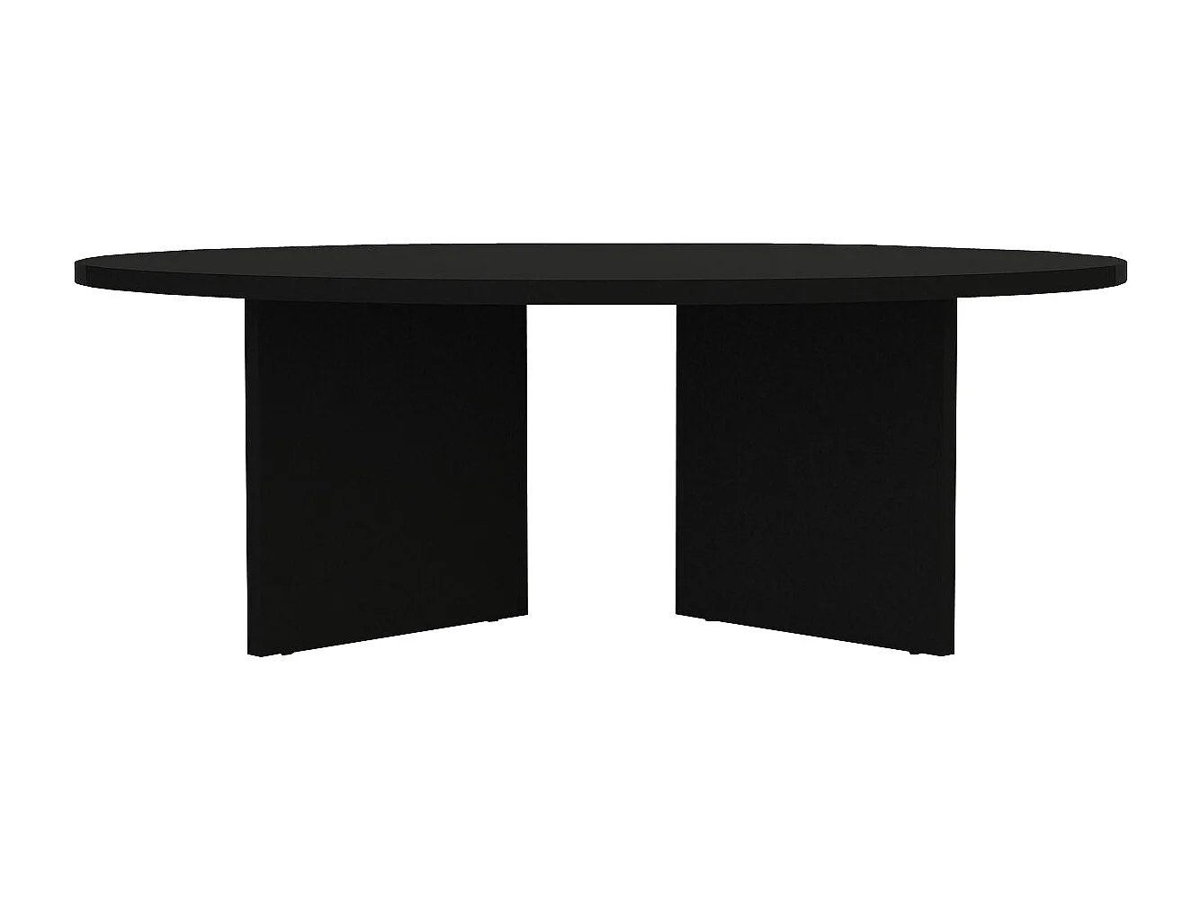 Table basse ronde - Noir - TOPANIA