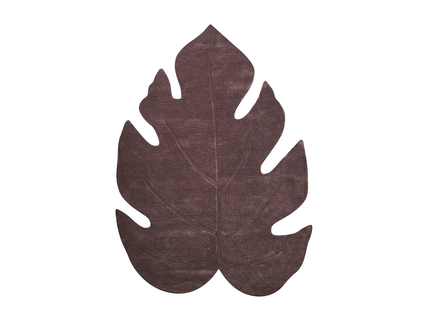 Tapis NAINITAL Marron foncé 160 x 230 cm Laine