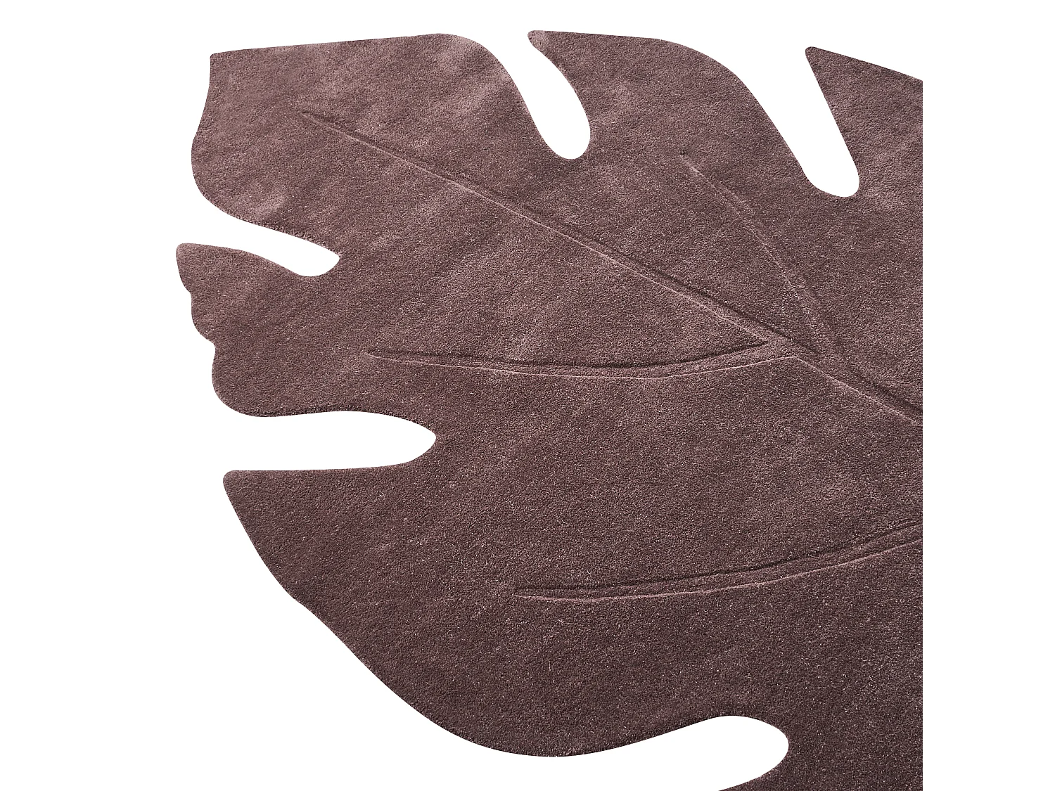 Tapis NAINITAL Marron foncé 160 x 230 cm Laine