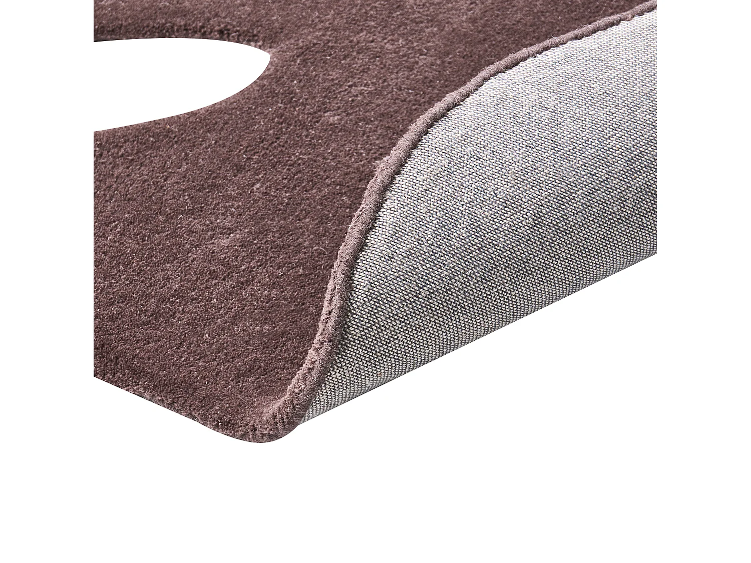 Tapis NAINITAL Marron foncé 160 x 230 cm Laine