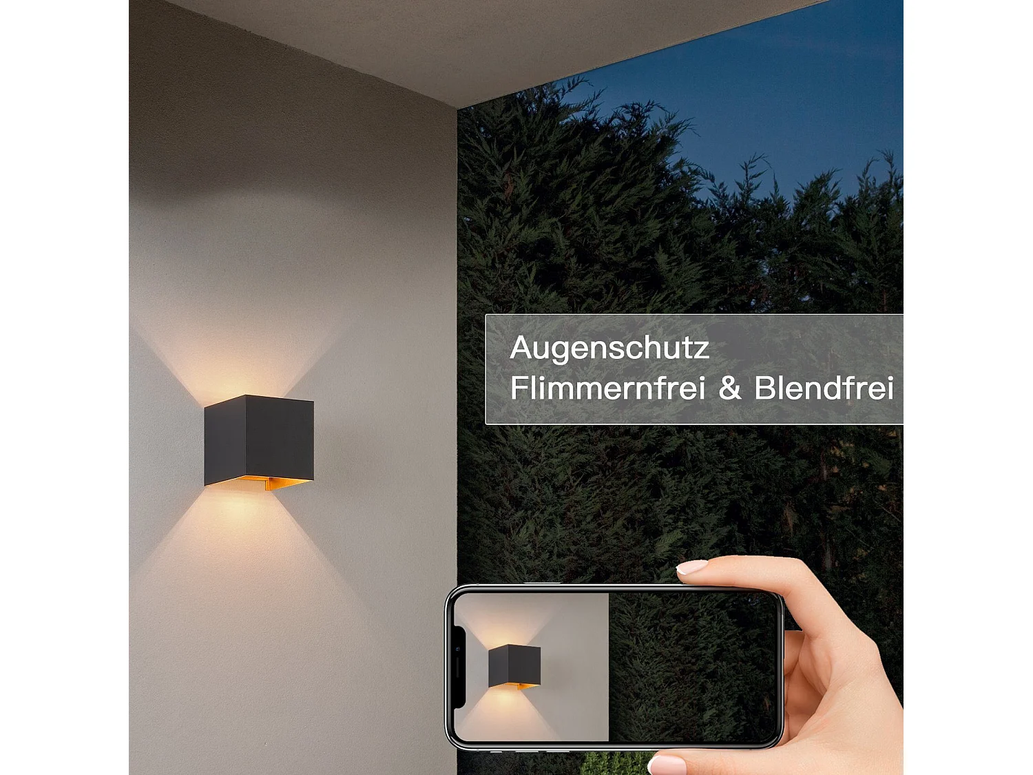ZMH Applique  - Applique LED 4ER - Applique d'extérieur Applique d'intérieur Applique d'extérieur G9