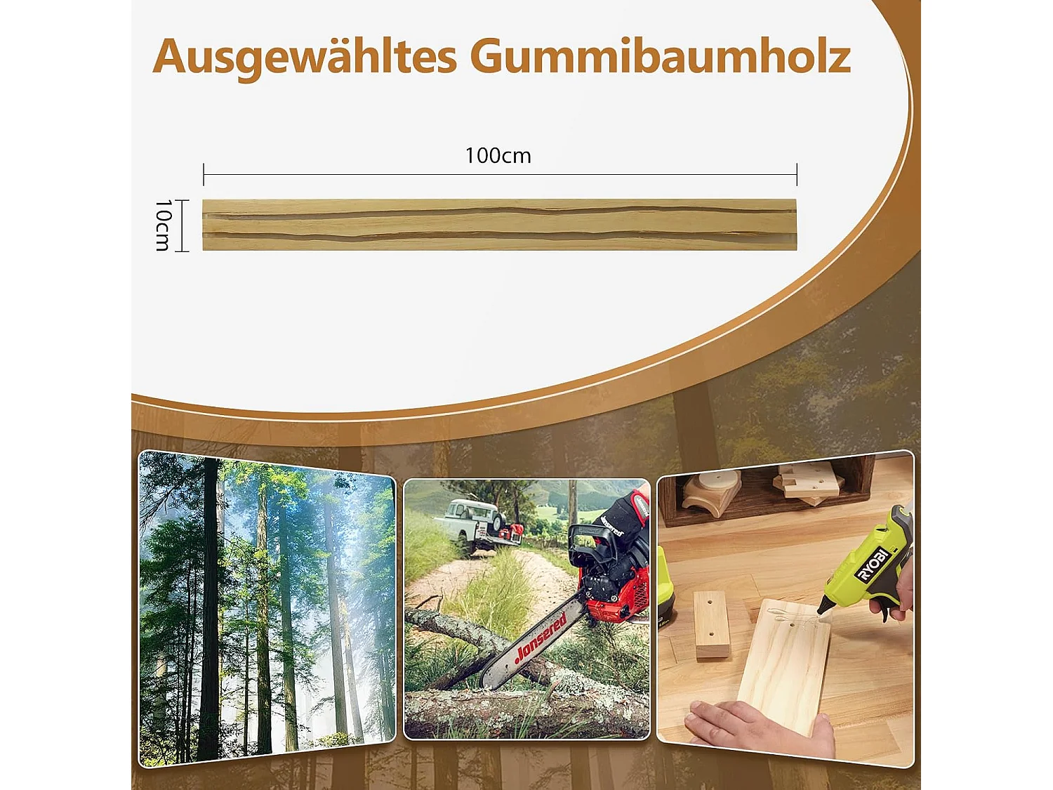 ZMH Applique Murale LED Bois 16W 3000K Blanc Chaud Design Moderne  D.100cm Pour Couloir Escalier Chambre Restaurant