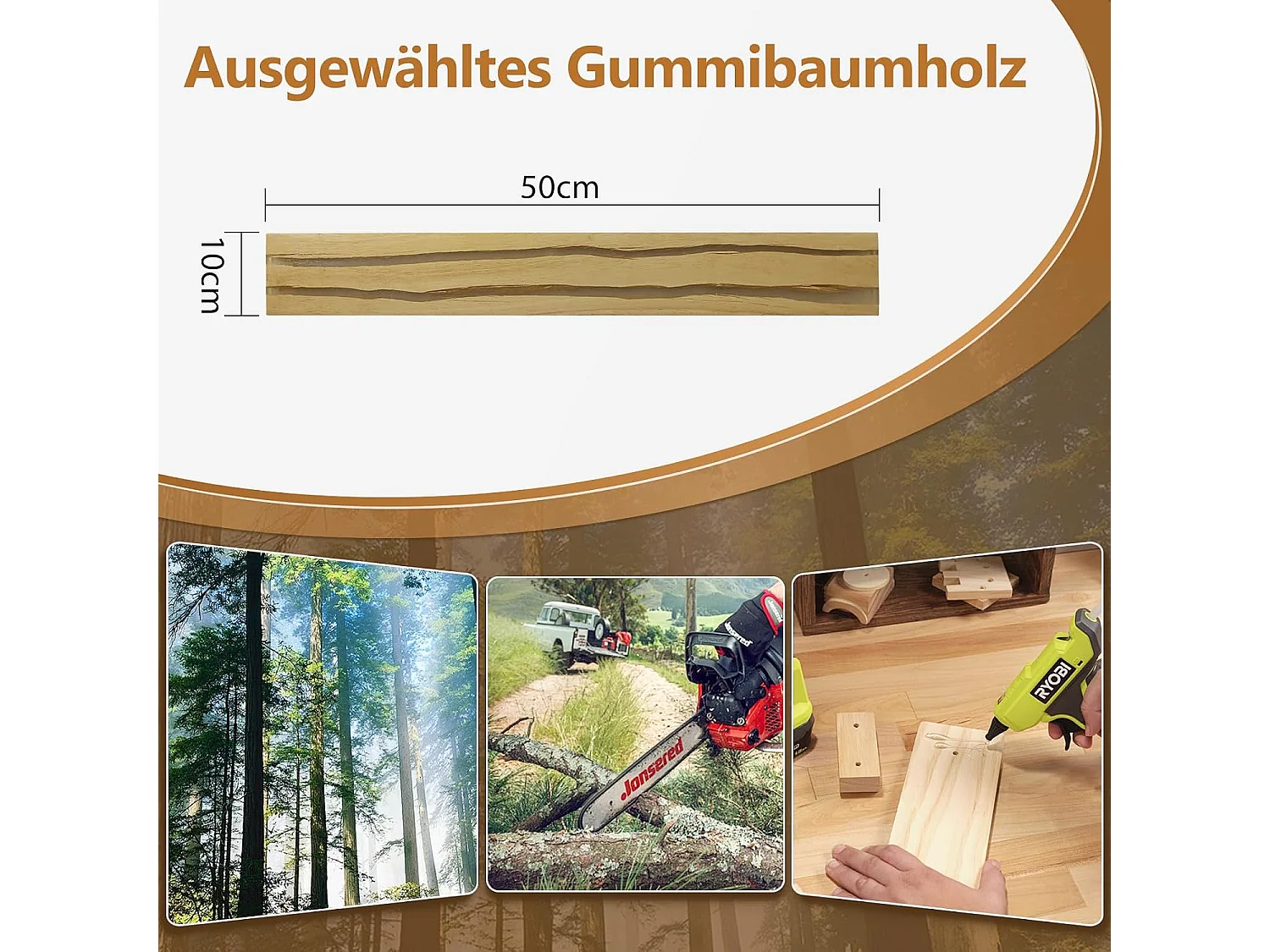 ZMH Applique Murale 8W Bois 3000K Blanc Chaud Indirect 50cm Pour Couloir Escalier Chambre Salon
