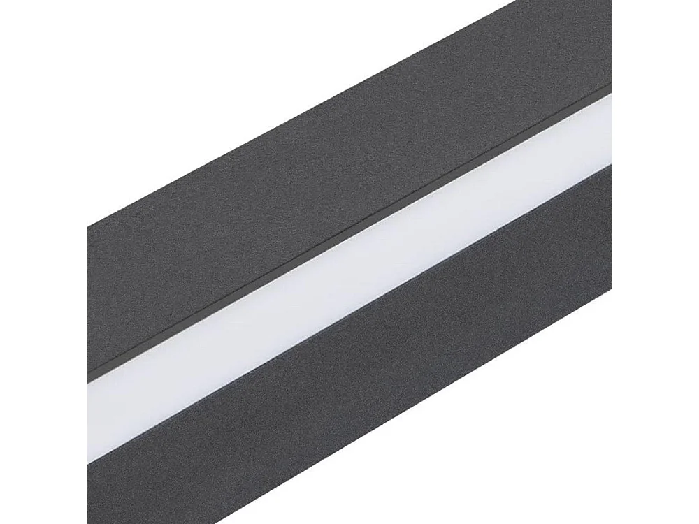 ZMH Applique murale LED intérieure noire 100CM moderne 15W lumière vers le haut et le bas pour couloir