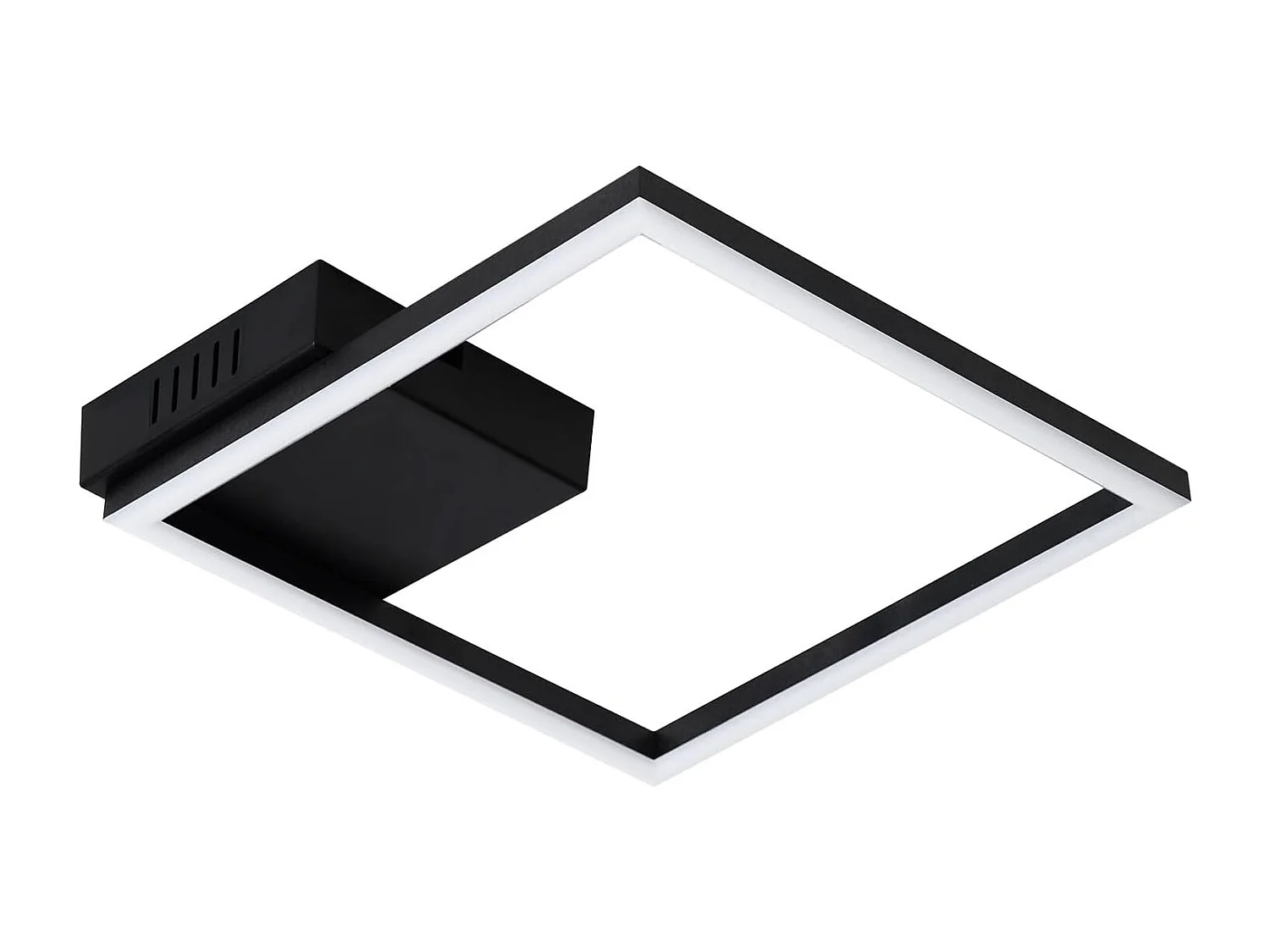 ZMH Plafonnier LED noir moderne pour salon, salle à manger, couloir, 3000 K