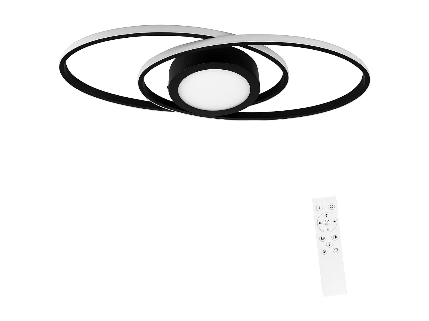 ZMH Plafonnier LED moderne à intensité variable 48 W avec télécommande pour couloir
