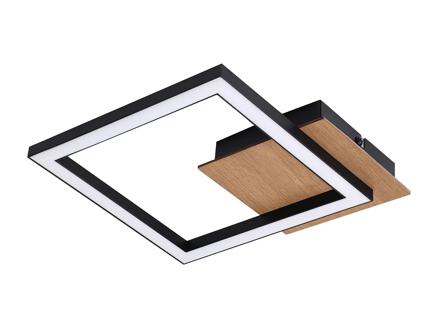 ZMH LED Plafonnier salon moderne 12 / 24W cuisine lumière chaude blanc noir rétro couloir