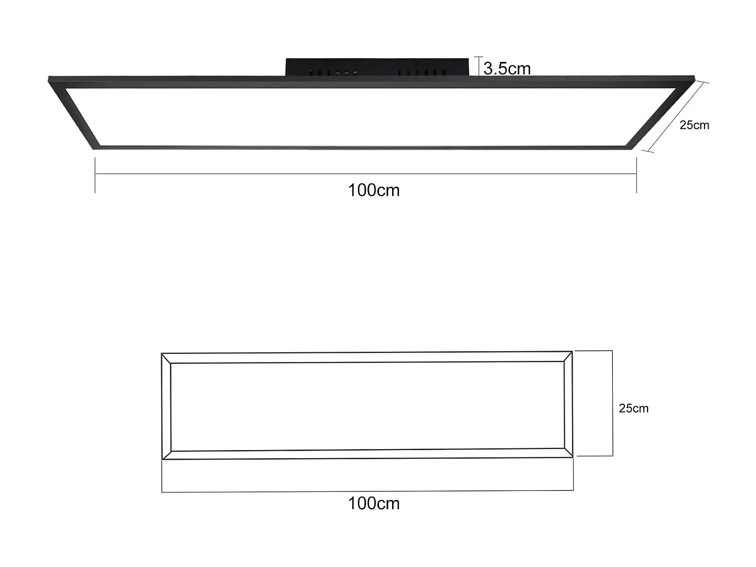 ZMH Plafonnier plat à panneau LED dimmable avec télécommande minuterie 42W 60S