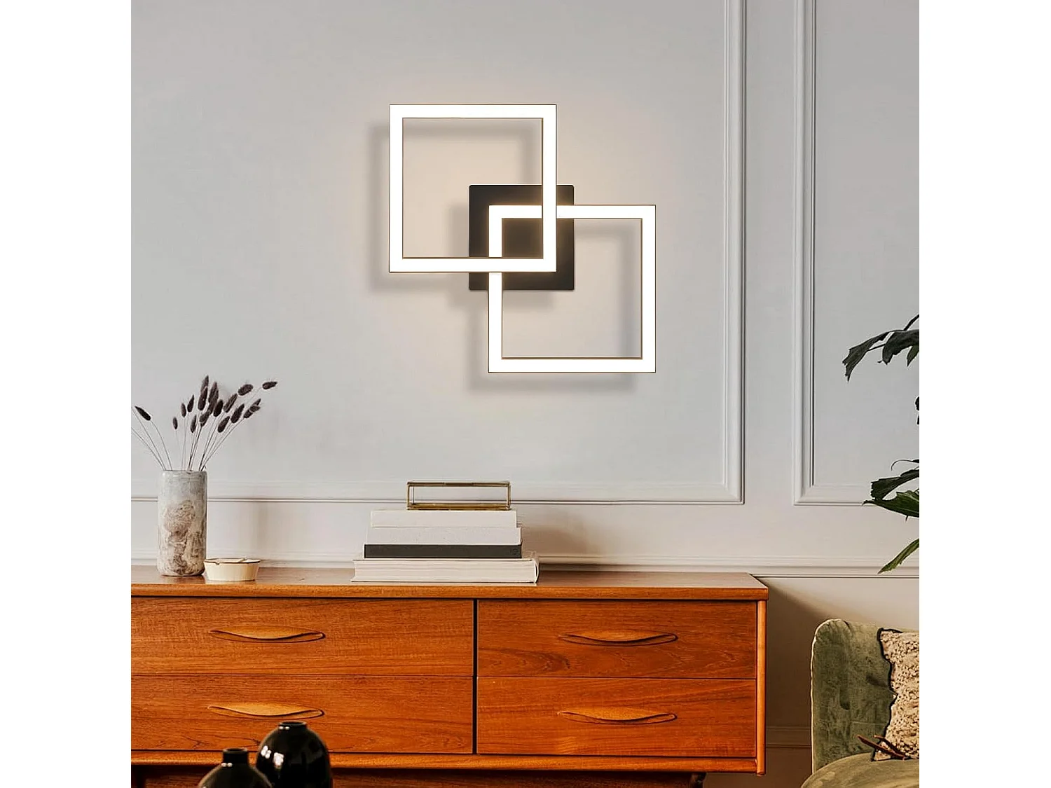ZMH Plafonnier LED Moderne 24W pour Chambre et Couloir - Design Élégant et Efficace