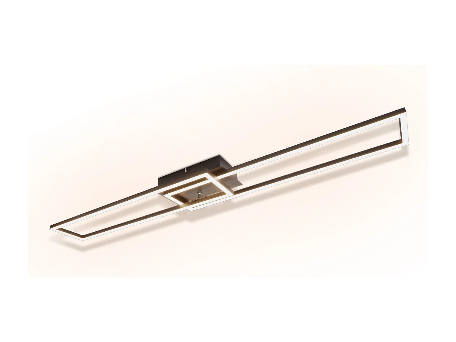 ZMH Plafonnier LED  à 2 cadres design moderne 32W 3 000K  idéal pour un salon ou une chambre à coucher