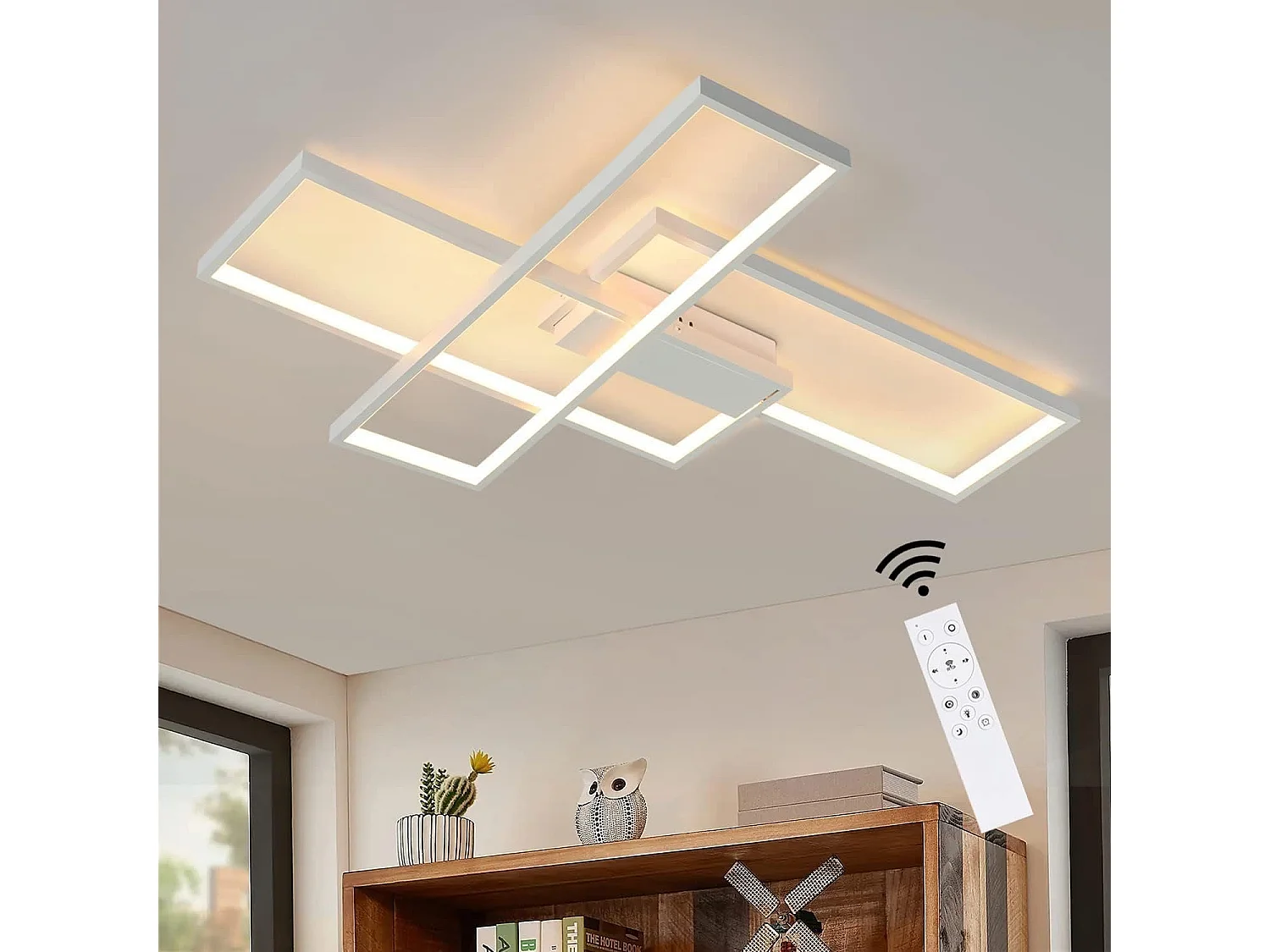 ZMH Plafonnier à LED Plafonnier à LED Applique géométrique moderne multifonctions