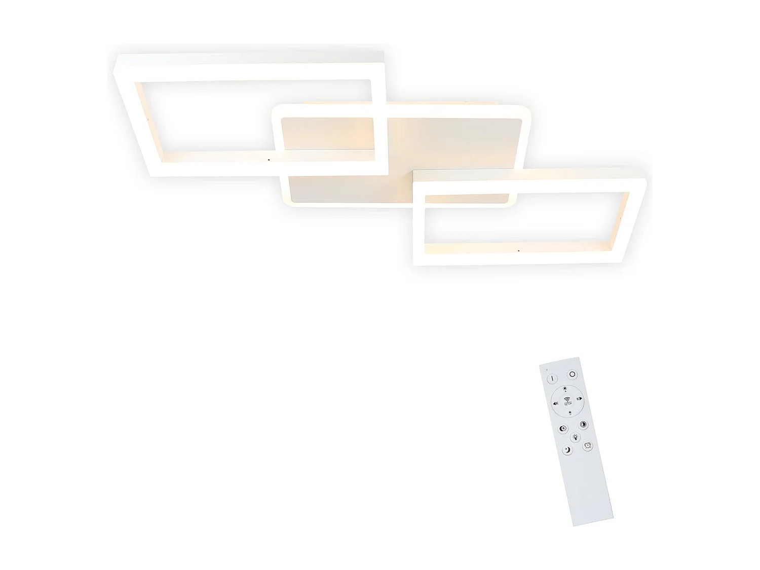 ZMH Plafonnier Cadre Rhombus 48W Chambre Dimmable
