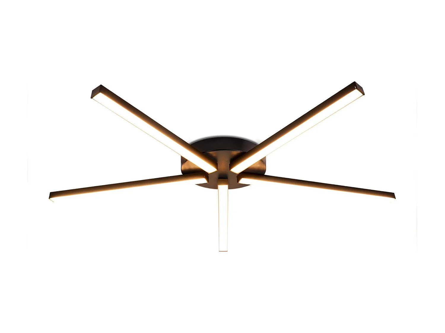 ZMH Plafonnier LED noir 24 W design moderne 3000K sans chevauchement pour salon et bureau