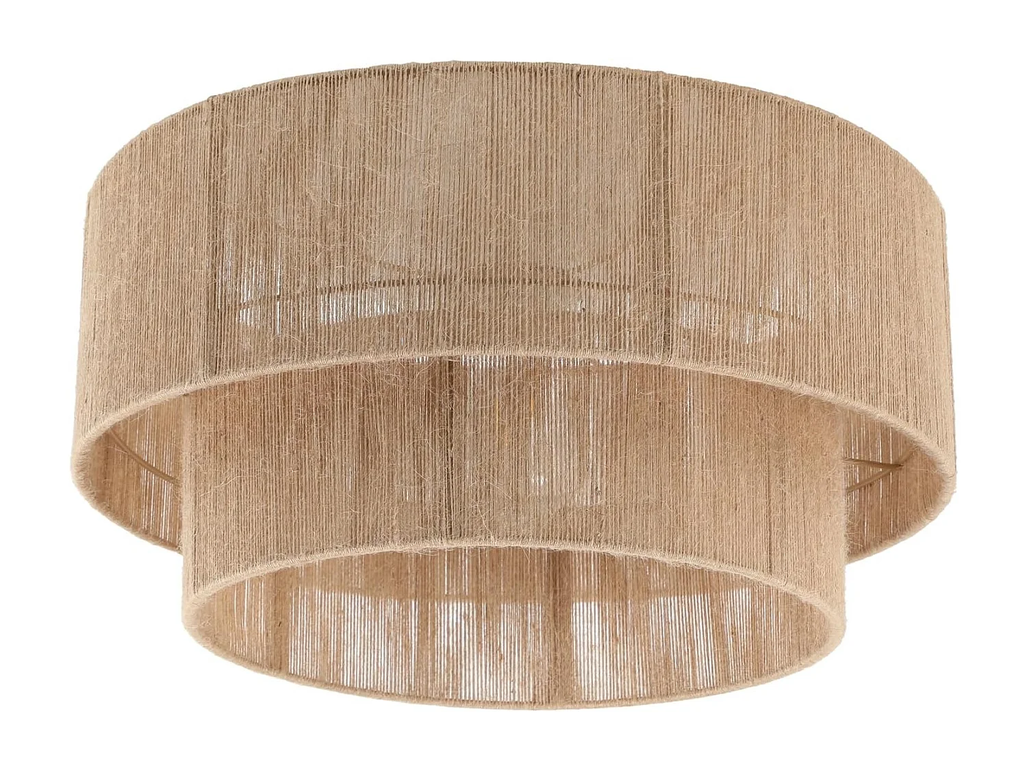 ZMH Plafonnier jaune E27 plafonnier de chambre style rétro fabriqué en corde de jute naturelle convient aux salons cuisines et couloirs (sans Ampoule)