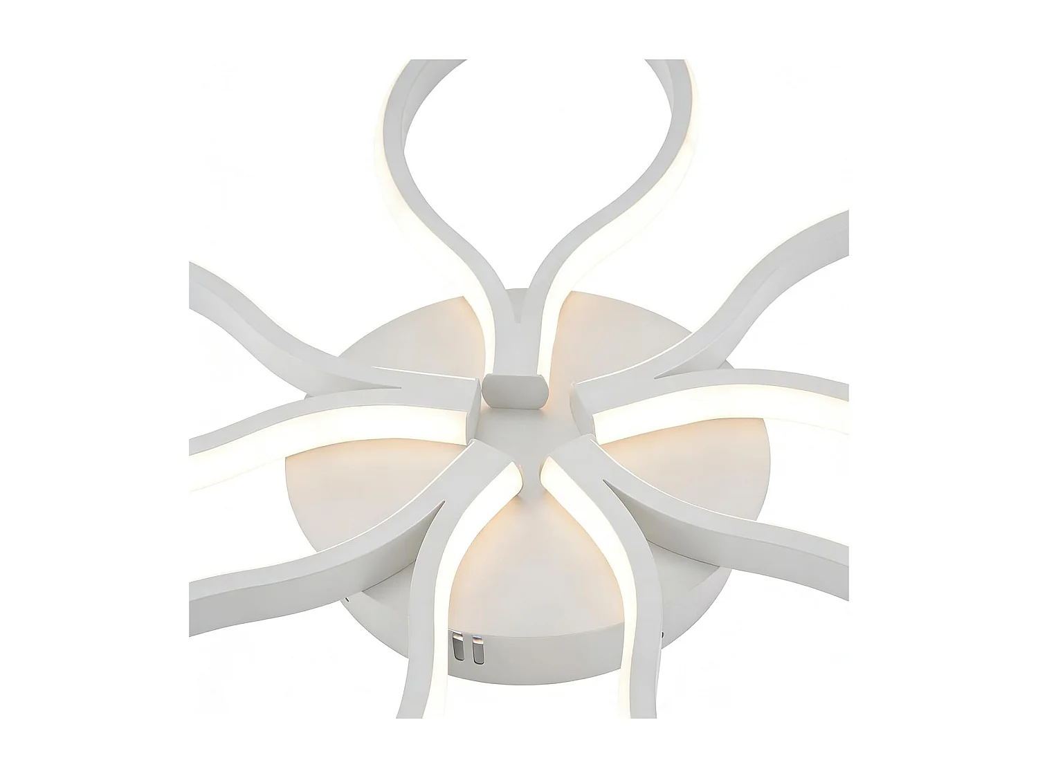ZMH Plafonnier LED blanc 80cm 75W plafonnier salon moderne avec télécommande et intensité pour chambre à coucher