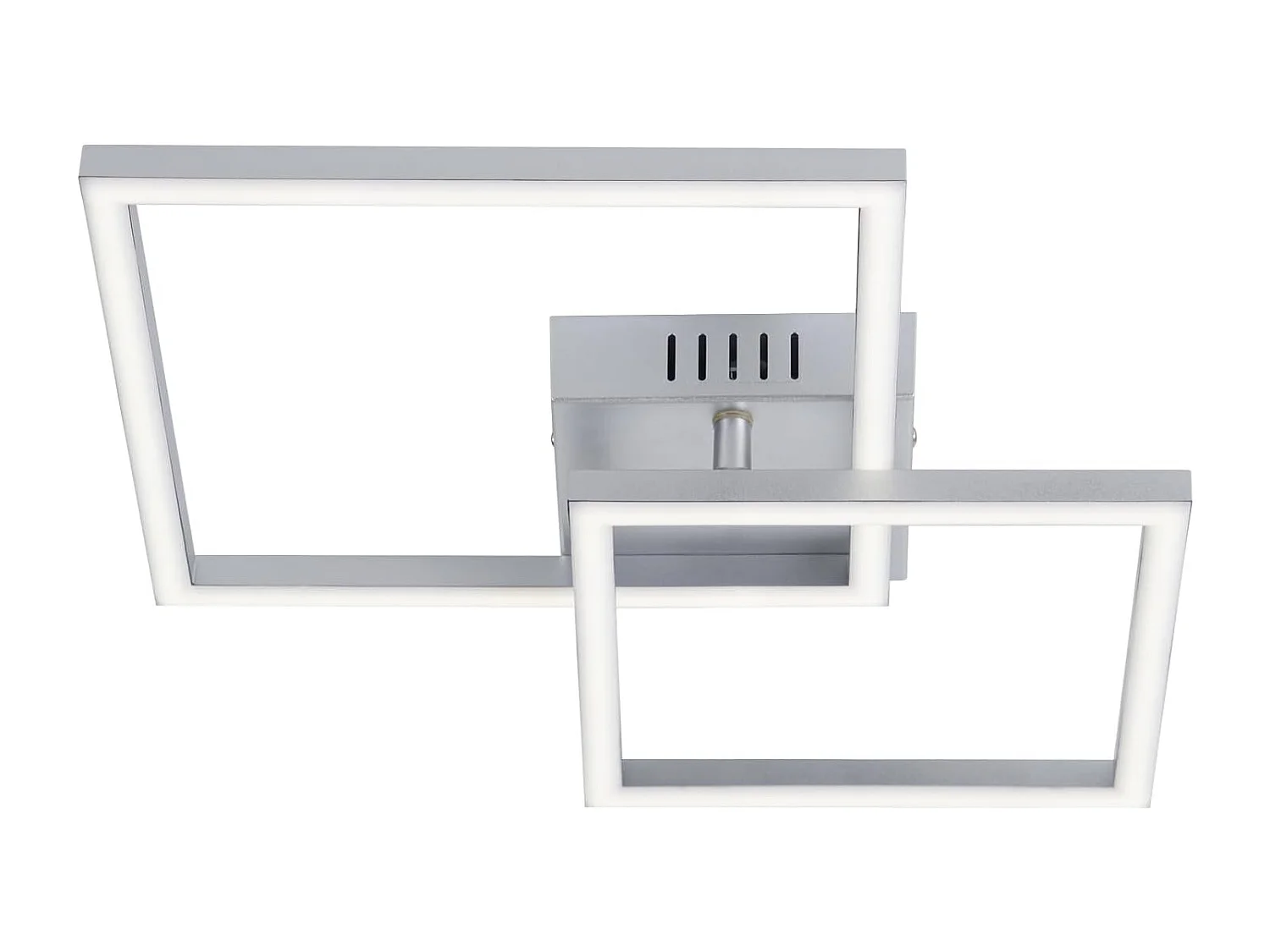 ZMH Plafonnier LED argenté 20W 4000K plafonnier salon carrée moderne lampe de chambre pour couloir bureau