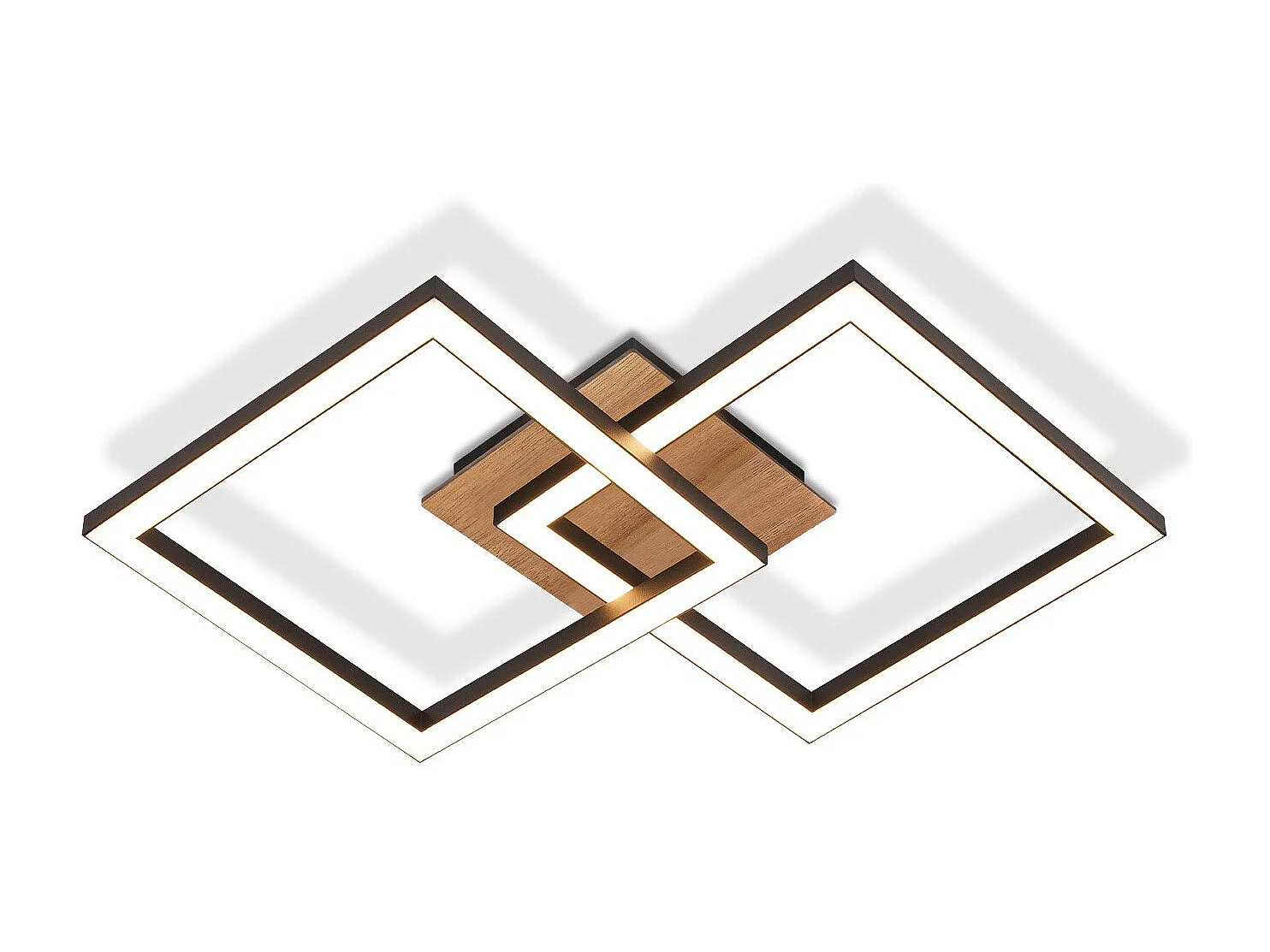 ZMH Plafonnier LED Moderne 12W pour Salon et Cuisine avec Éclairage Blanc Chaud