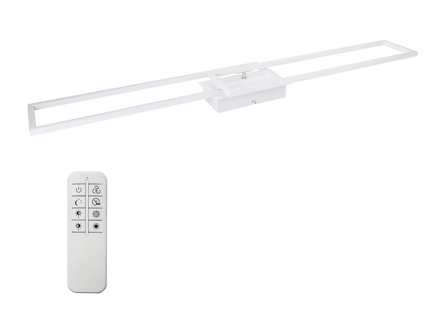 ZMH Plafonnier LED de salon dimmable 36/48W plafonnier moderne avec télécommande