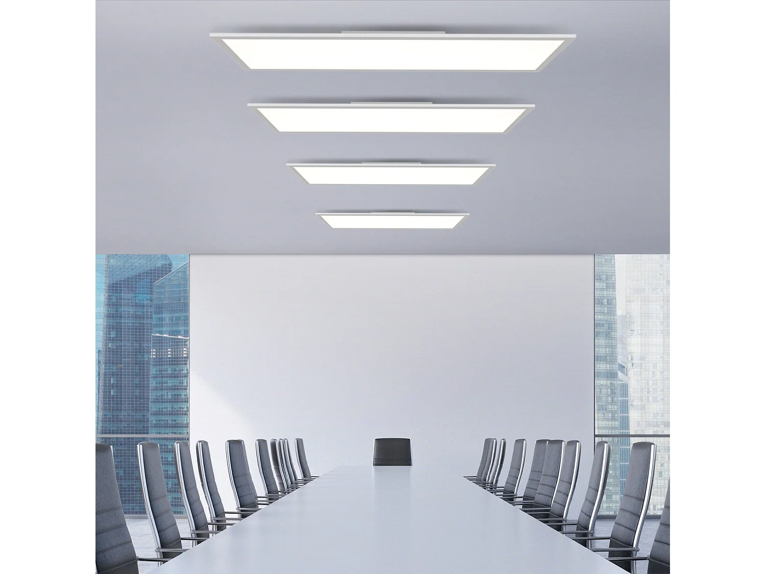 ZMH Plafonnier LED Dimmable Blanc avec Télécommande pour Salon et Bureau