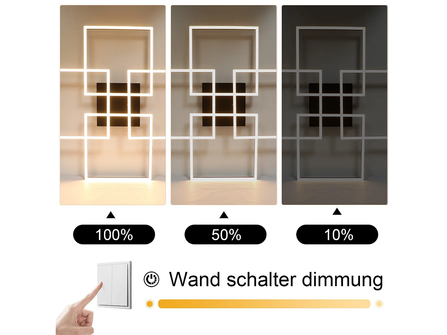 ZMH Plafonnier LED Moderne 32W 3000K avec Design Rectangulaire pour Salon et Chambre