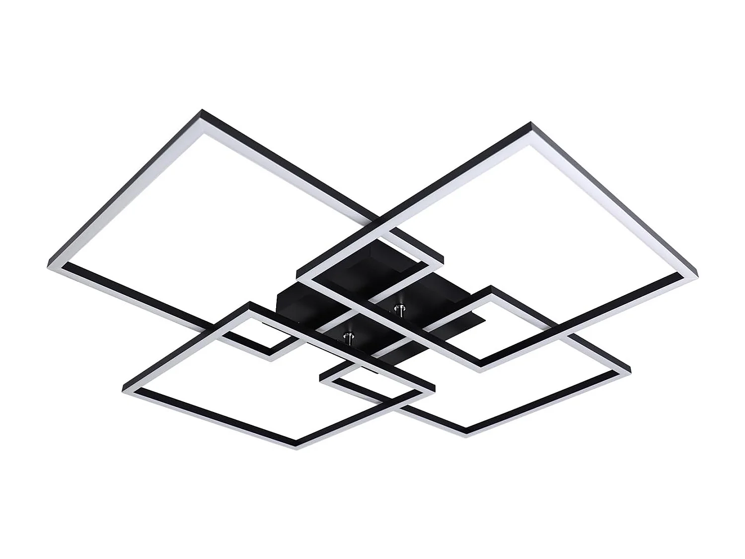 ZMH Plafonnier LED Moderne 32W 3000K avec Design Rectangulaire pour Salon et Chambre