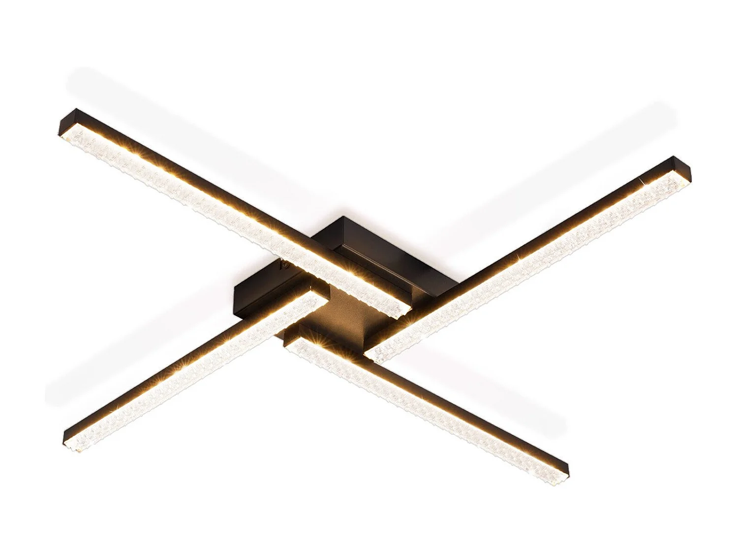 ZMH LED Chandelier 4 Flammes 20W Lumière Chambre Cristal Blanc Chaud Pour Salon Hall d'entrée