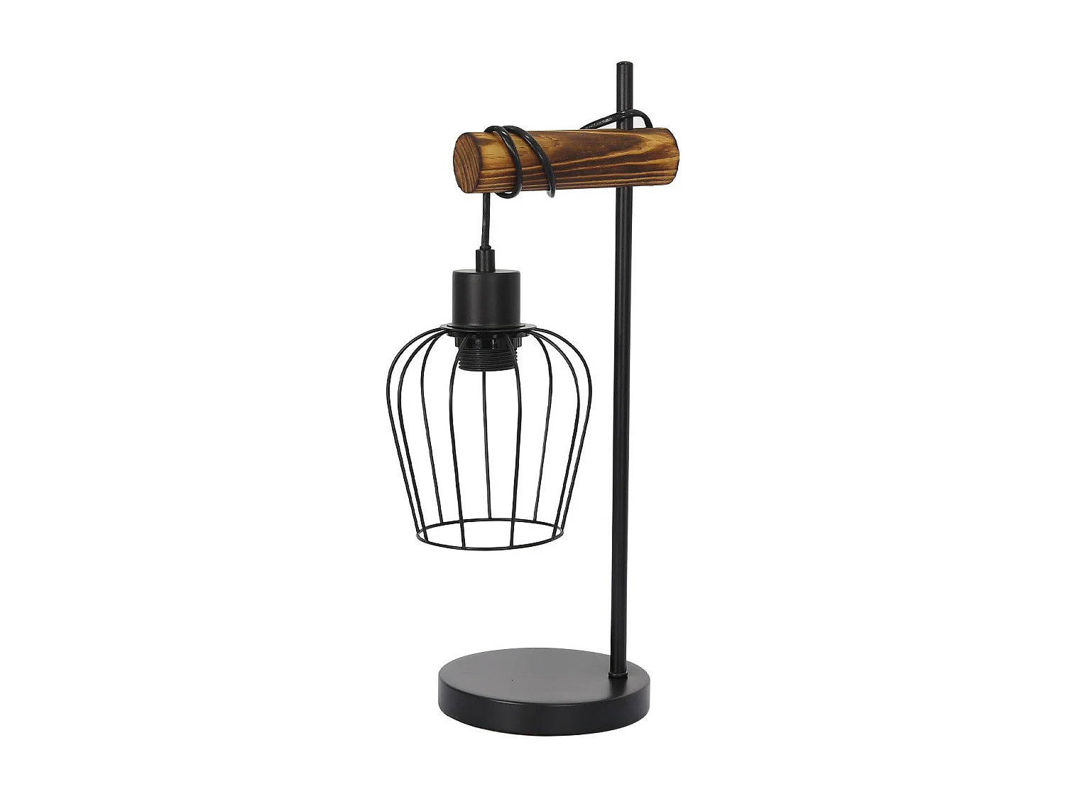 ZMH Lampe de table nior rétro E27 lampe à poser salon design industriel Convient pour un bureau et une chambre à coucher