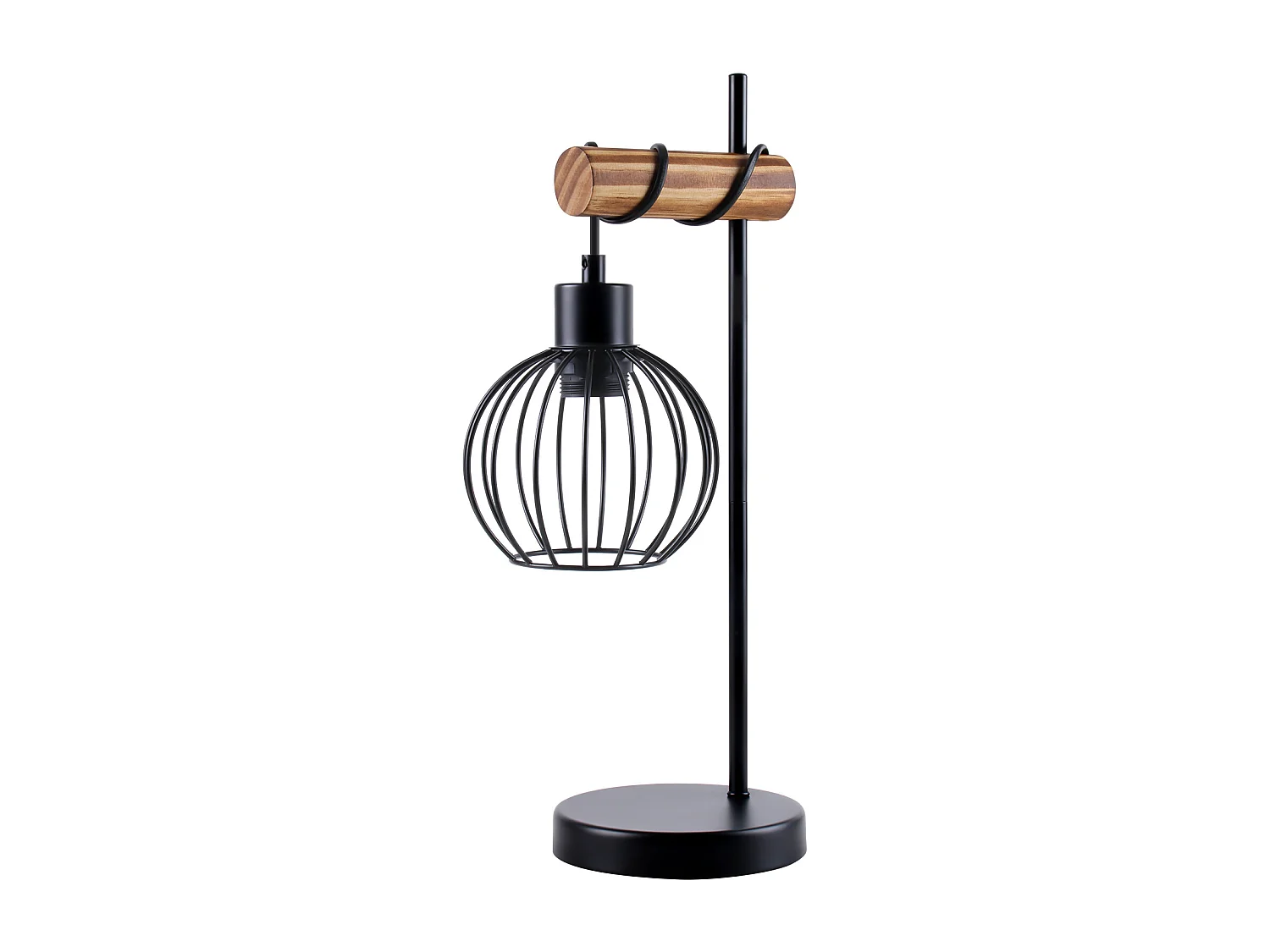 ZMH Lampe De Table Vintage - Style Industriel Rétro Métal Noir Douille E27  -  (ampoule Non Incluse)