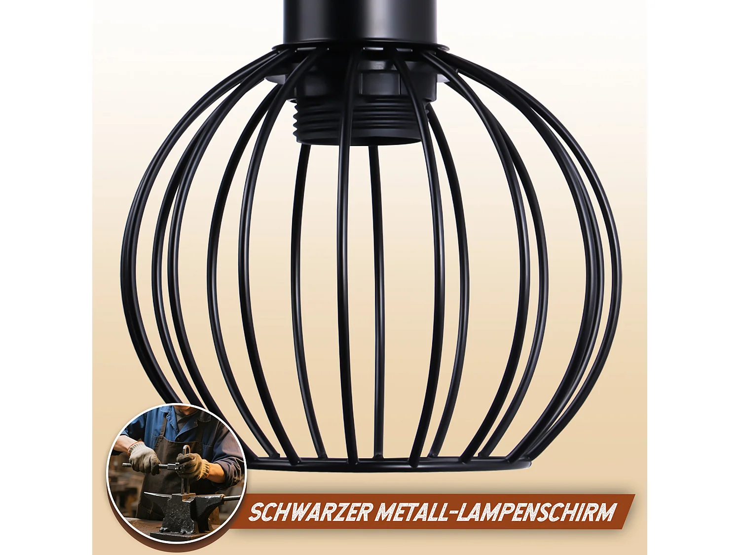 ZMH Lampe De Table Vintage - Style Industriel Rétro Métal Noir Douille E27  -  (ampoule Non Incluse)