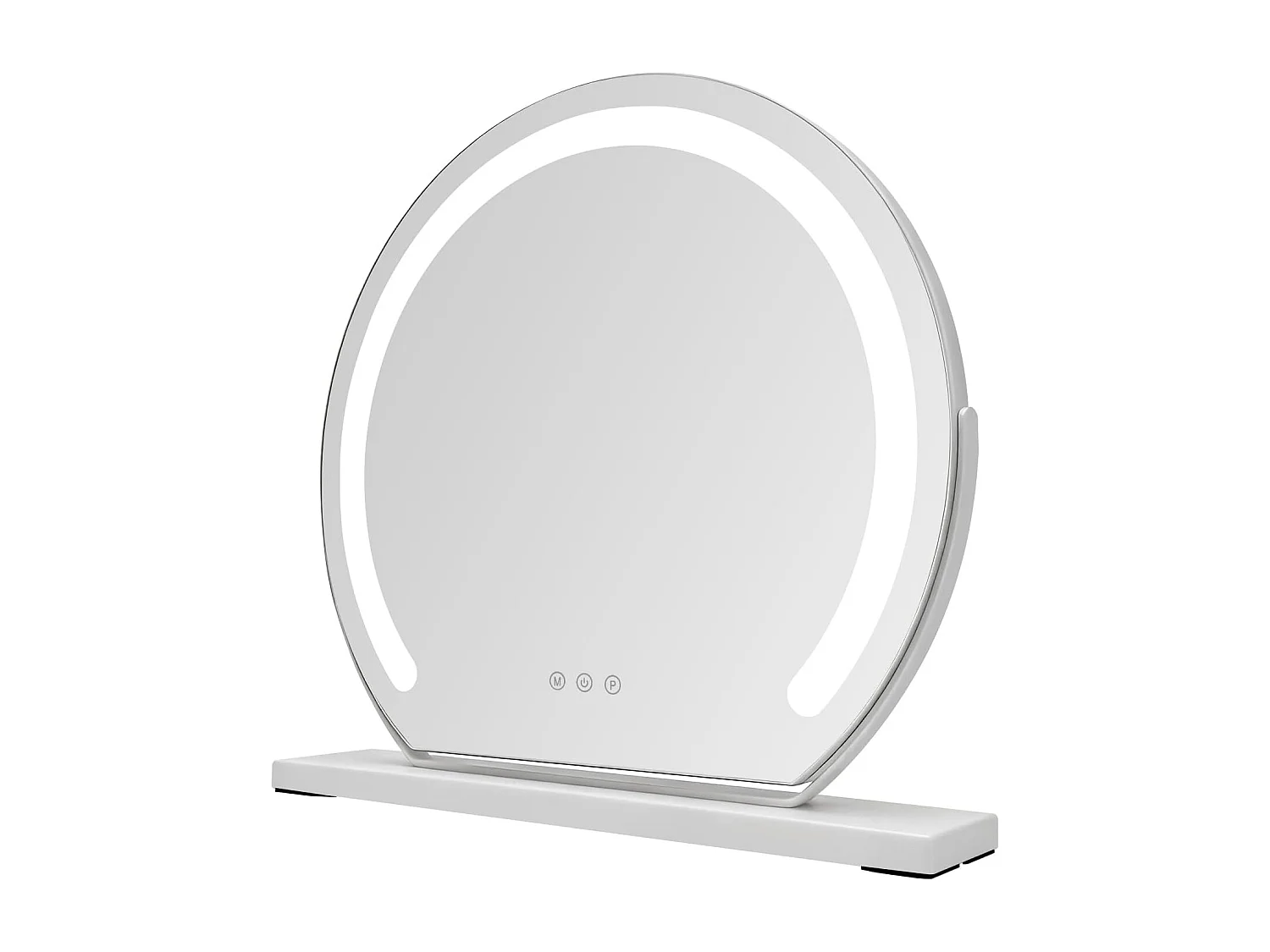 ZMH Miroir De Maquillage Hollywood 40×35Cm Miroir Tactile Intensité Variable Avec 3 Modes D'éclairage