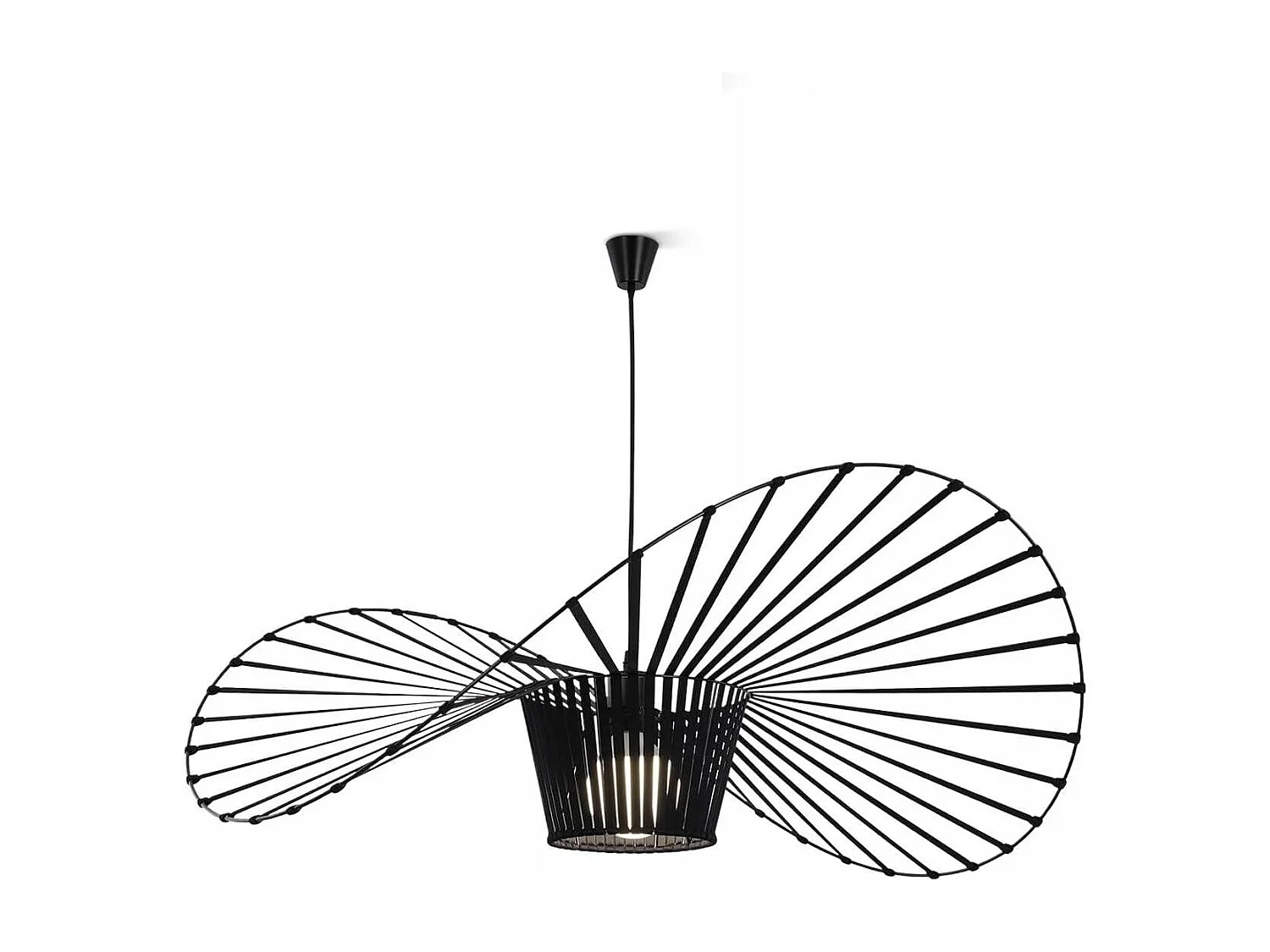 ZMH Suspension Lustre LED Moderne Noir E27 pour salle à manger 80cm